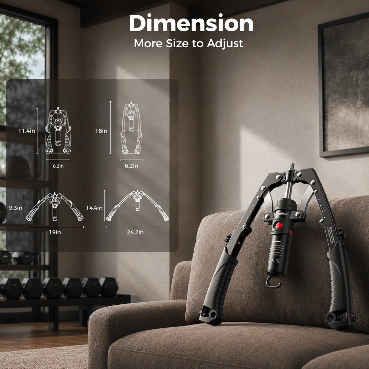 Chest & Arm Strength Trainer – Adjustable Resistance from 22 to 440 lbs for Progressive Strength Training